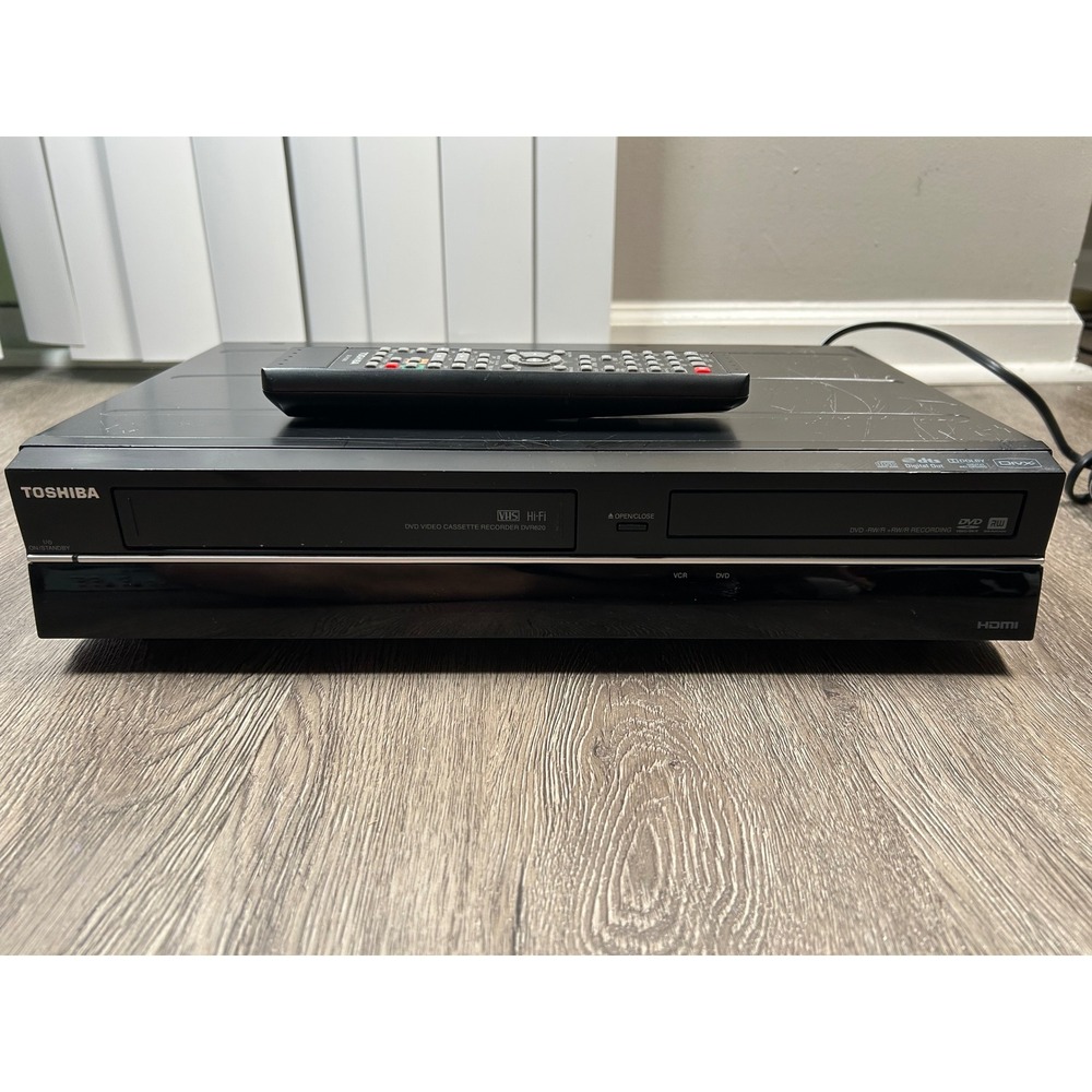 Toshiba DVD VCR Recorder DVR620KU Black HDMI 1080p Combo Player Dubbing Remote
